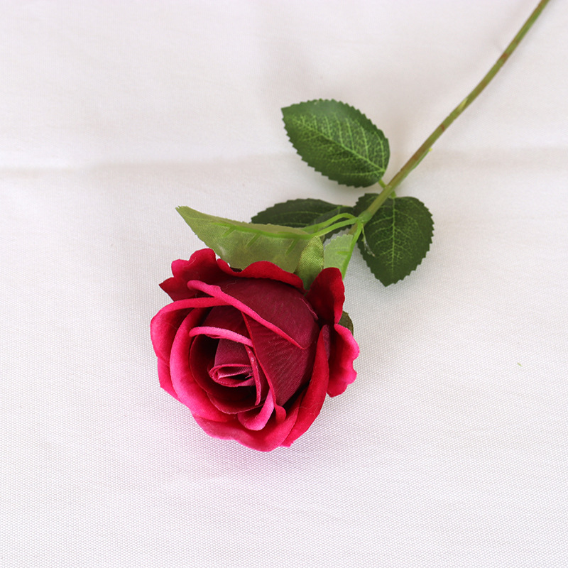 artificial flannelette rose artificial fake flower valentine's day wedding ornamental flower rose wall waterfall wholesale Item Picture