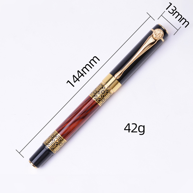 chinese style national fashion pen daming tip pen ink-absorbing integral gift pen advertising marker business pen details Picture