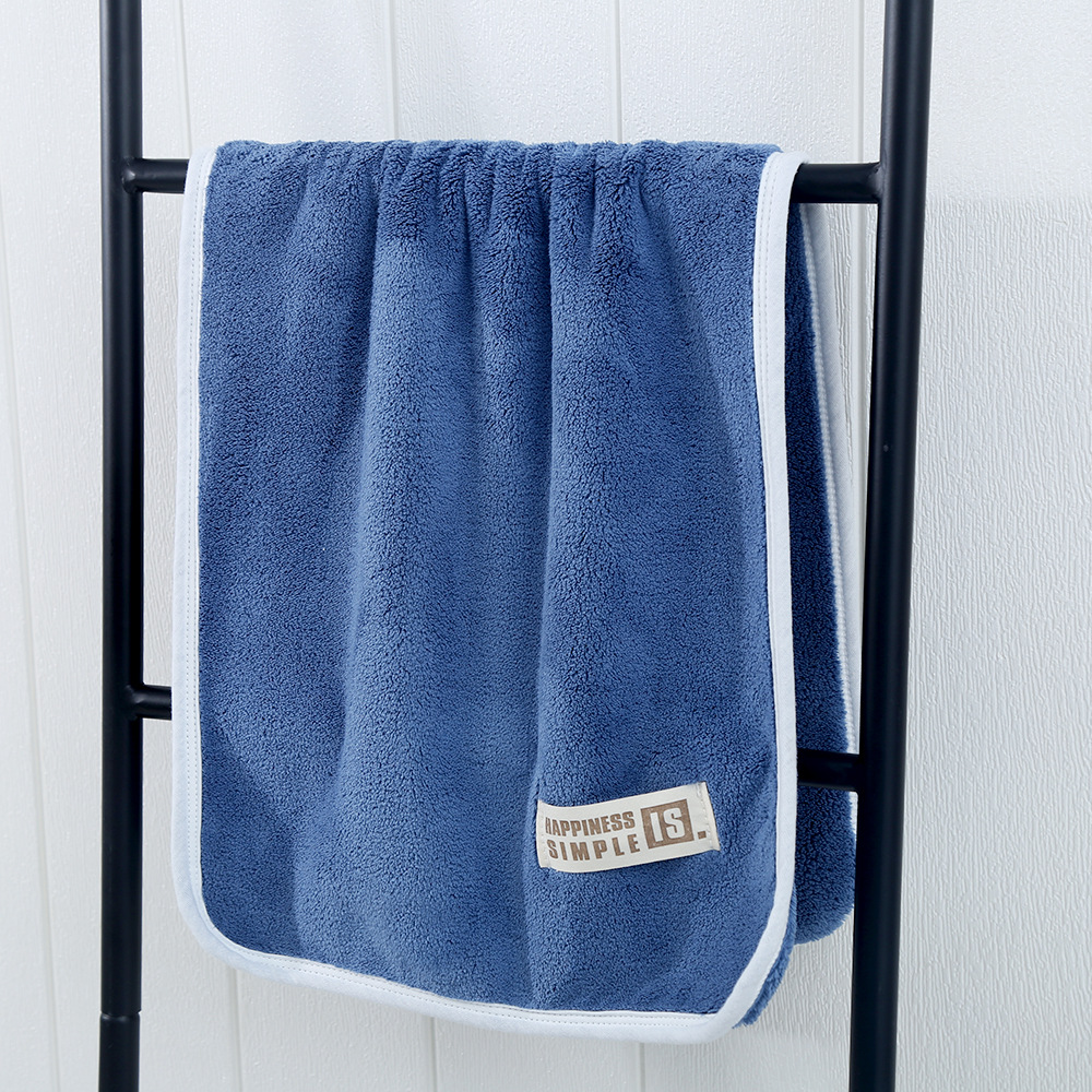 coral velvet towel unisex thickened adult face wash soft and absorbent lint-free household towels logo wholesale Specification drawing