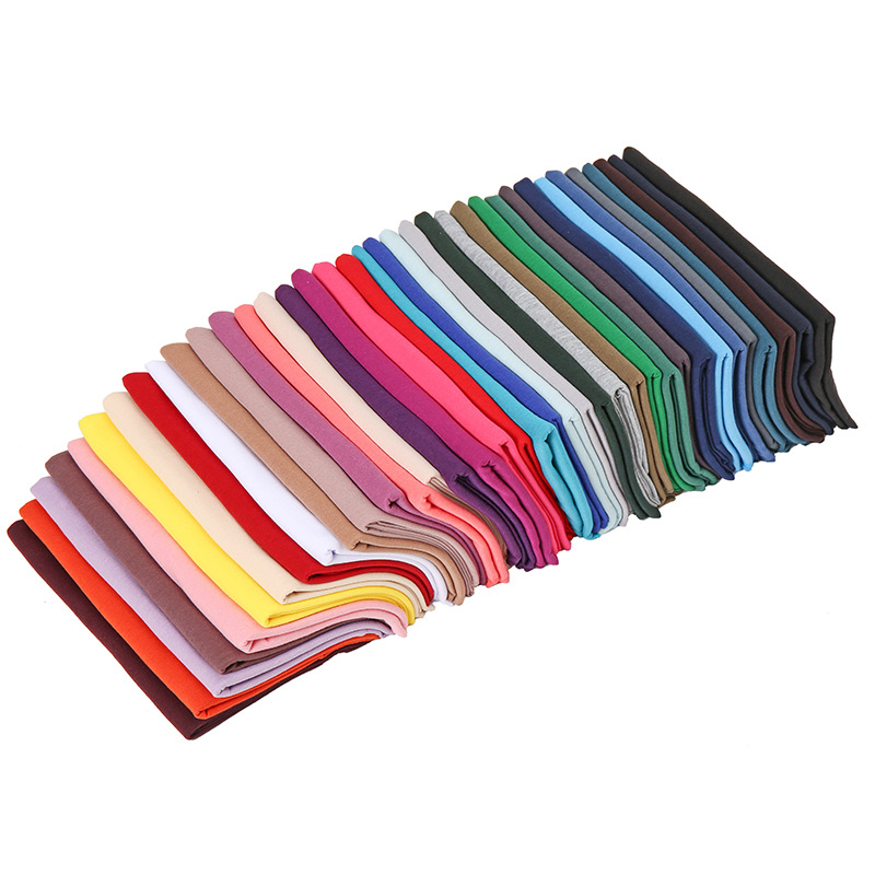 cross-border new arrival monochrome women's jersey scarf autumn and winter warm scarf bandana bs082 Item Picture
