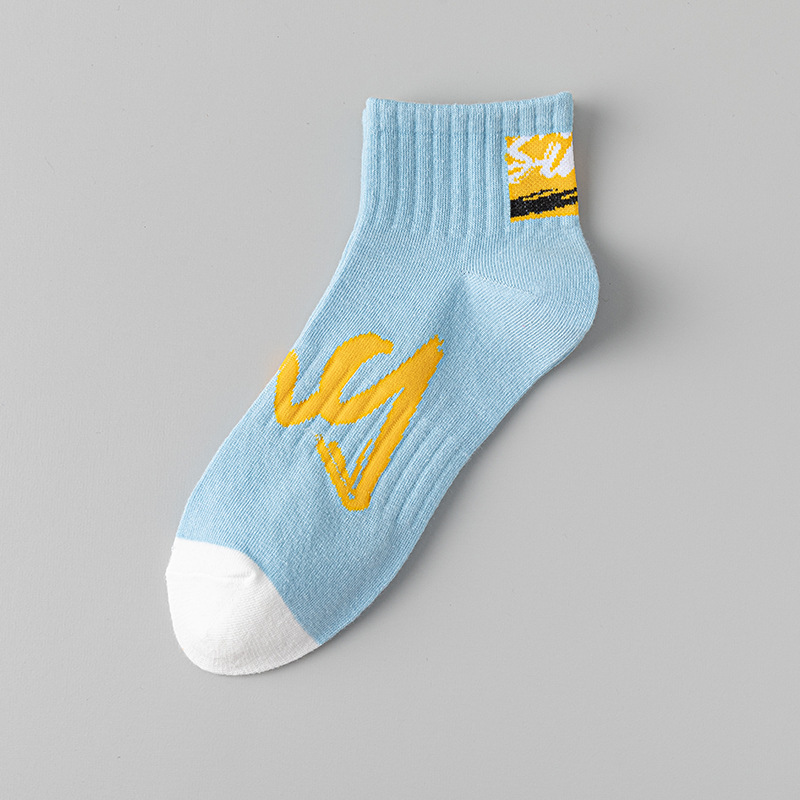boys socks pure cotton stink prevent sweat absorbing autumn and winter socks winter junior high school students basketball trendy socks men Item Picture