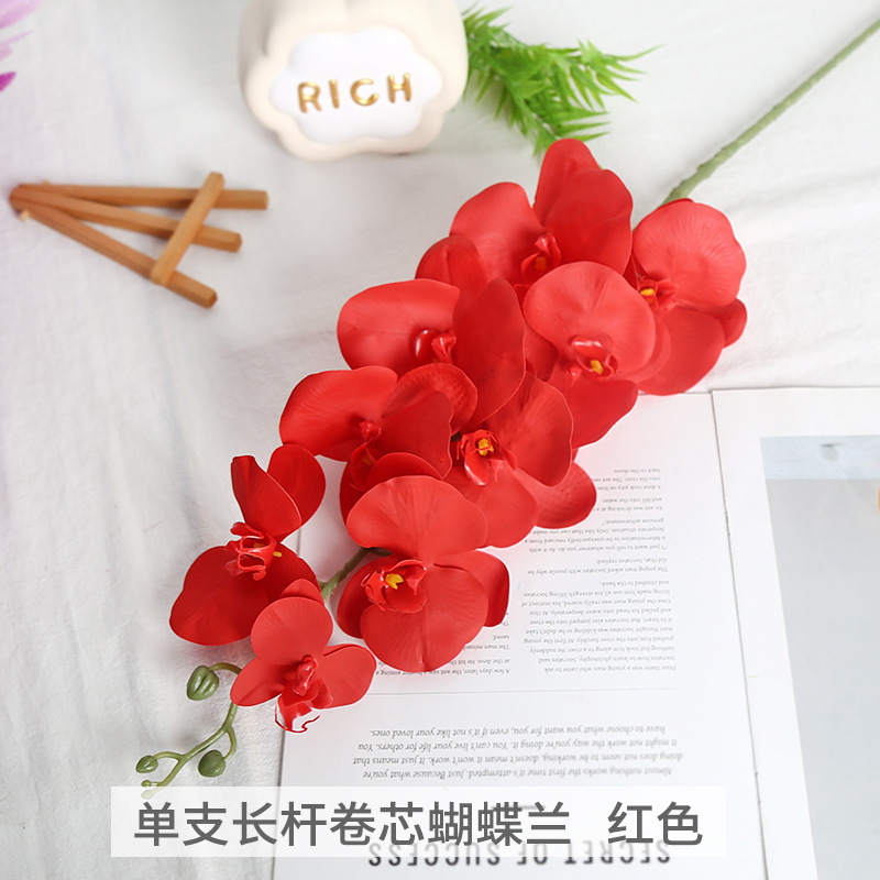 fake/artificial flower new red wedding wedding celebration decoration road lead flower outdoor shooting props soft silk flower Specification drawing