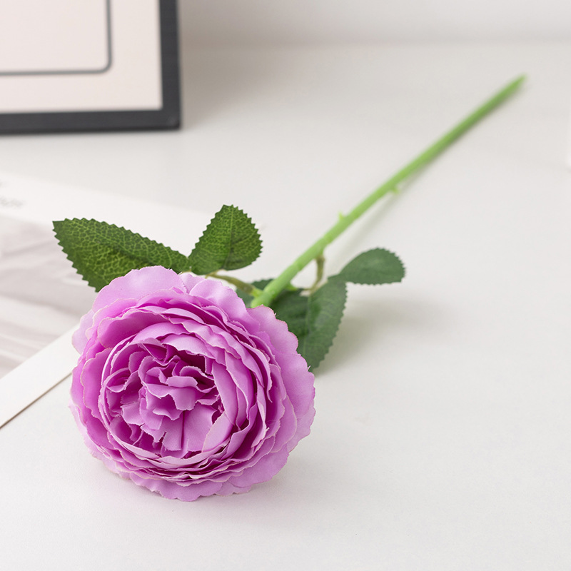 artificial rose single flannel pearl rose home wedding decoration red rose fake flower silk flower valentine rose Application Scenario