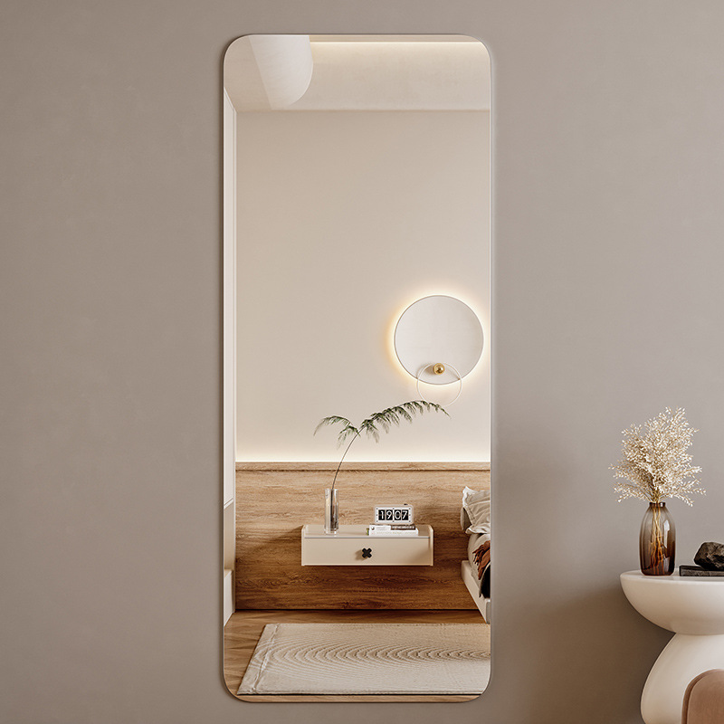 acrylic soft mirror full-length mirror home wall self-adhesive girl bedroom full-length mirror wardrobe fitting mirror Specification drawing