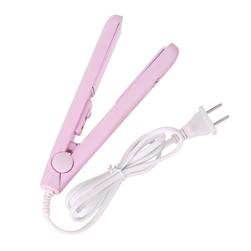 mini hair curler hair curler and straightener dual-use hair straightener plastic box packaging hair styling iron ironing board student dormitory factory direct supply Item Picture