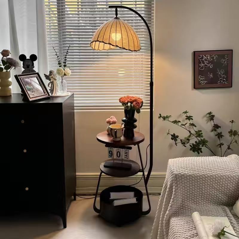 floor lamp antique style bedroom bedside table integrated grapefruit lamp living room sofa atmosphere tea table fishing lamps Item Picture