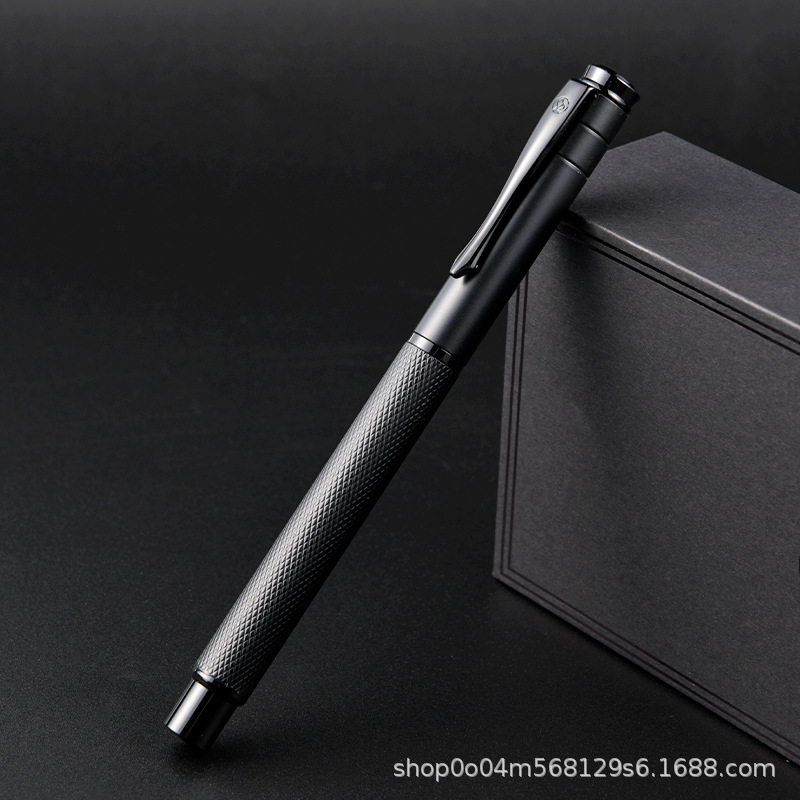 metallic pen adult student writing practice dark nib 0.28 small warped head calligraphy art curved tip business gift pen full figure