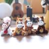 internet celebrity cute violin pony pendant plush toy toy bag bag charm keychain ragdoll doll Item Picture