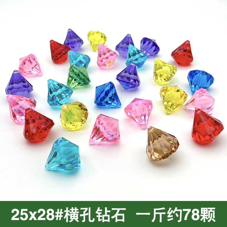 marine animal model children's gem acrylic toy diamond plastic gem archaeological digging gem beads accessories Application Scenario