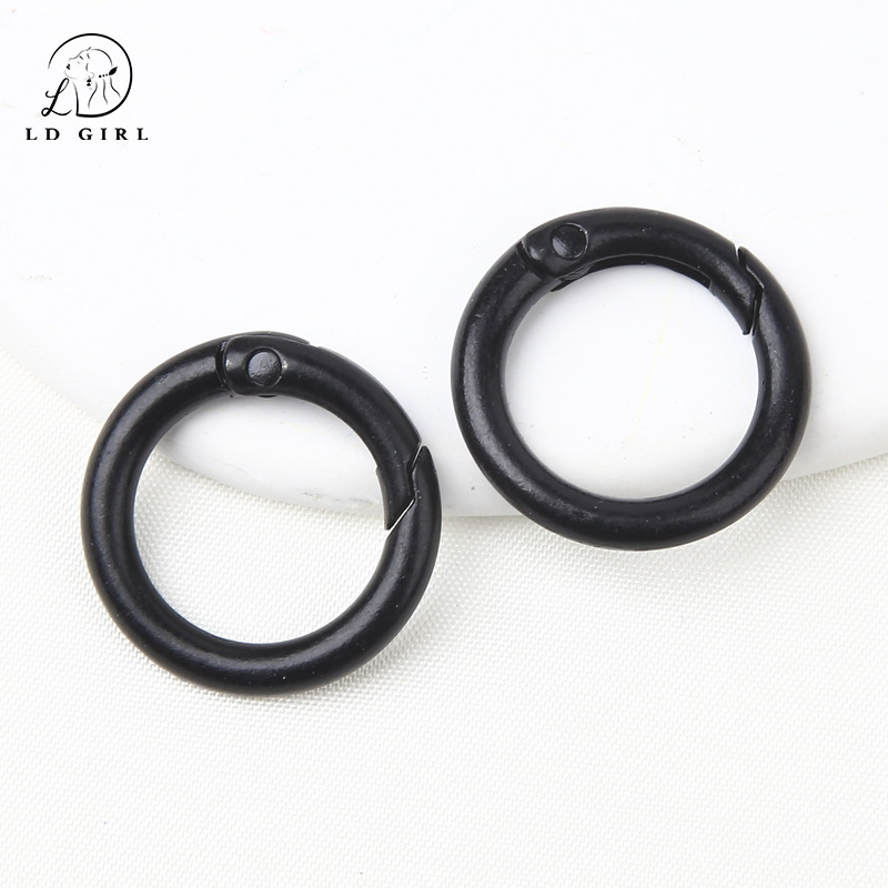 25mm color paint round spring fastener keychain diy ornament accessories spring coil book ring connection circlip Application Scenario