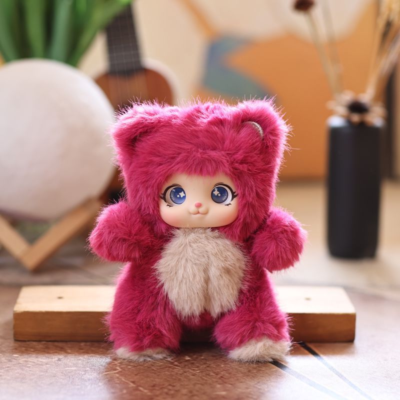 internet celebrity cute vinyl ankle biter pendant plush toy doll cartoon book bag pendant key ring doll full figure