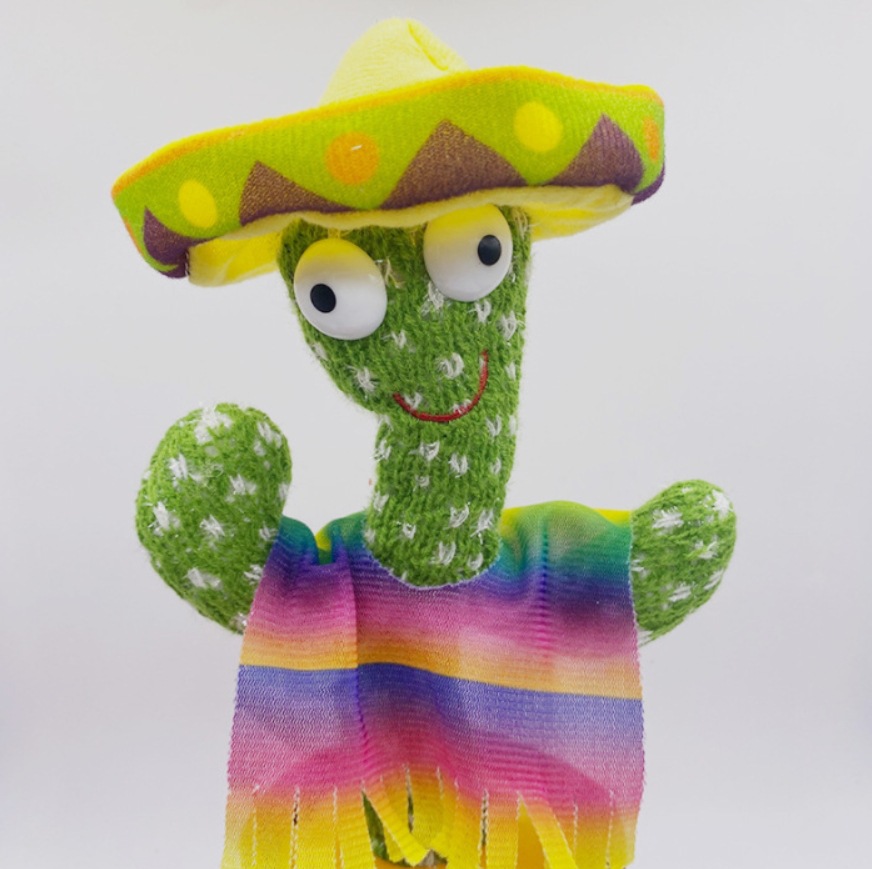 tiktok same style twisted cactus talking singing dancing cross-border trending creative doll wholesale details Picture