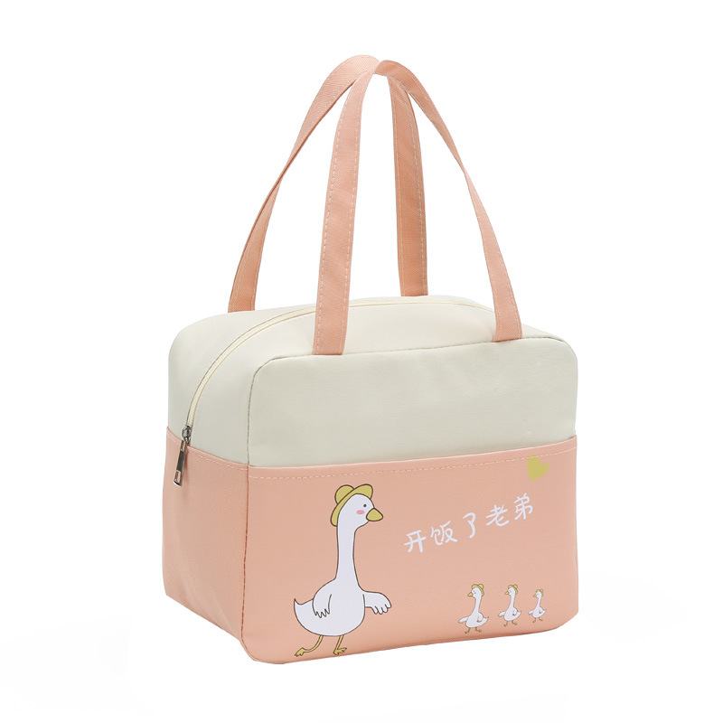 lunch box bag japanese handbag work thickened and large-capacity aluminum foil insulation bag simple rice bag insulation lunch bag Item Picture