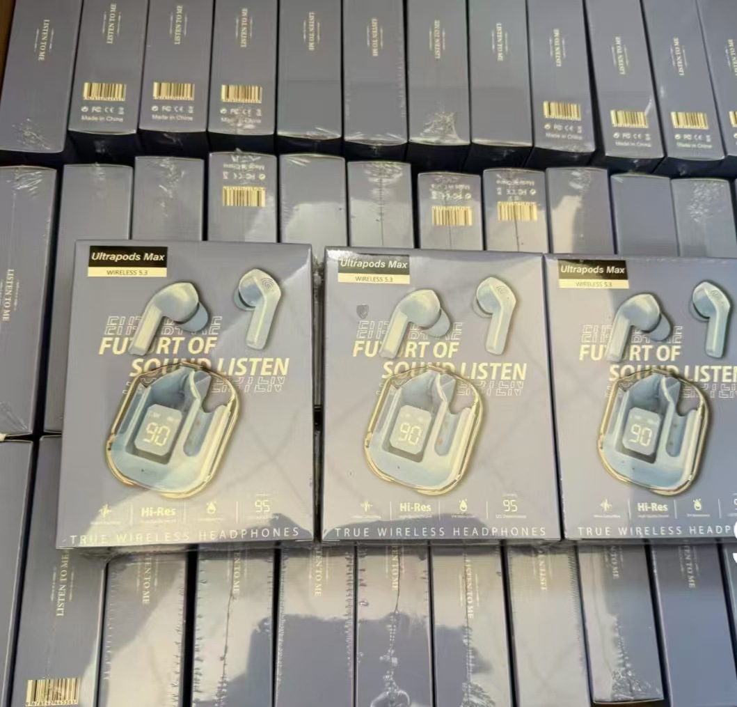 cross-border hot bluetooth headset air31 transparent generation digital display wireless earphone in-ear macaron wholesale full figure