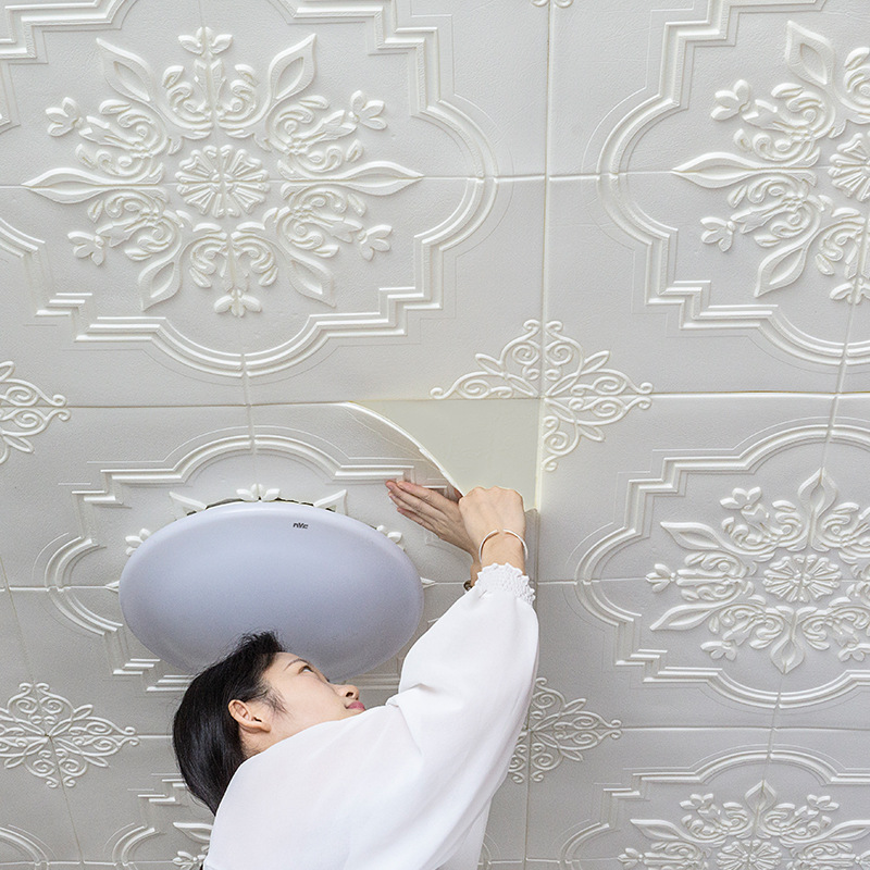 ceiling stickers 3d three-dimensional self-adhesive wall stickers roof ugly ceiling roof waterproof wall hangings ceiling decorative wallpaper full figure