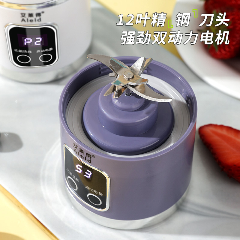 new juicer household charging juice cup rechargeable portable blender outdoor multi-functional portable cup juicer cup details Picture