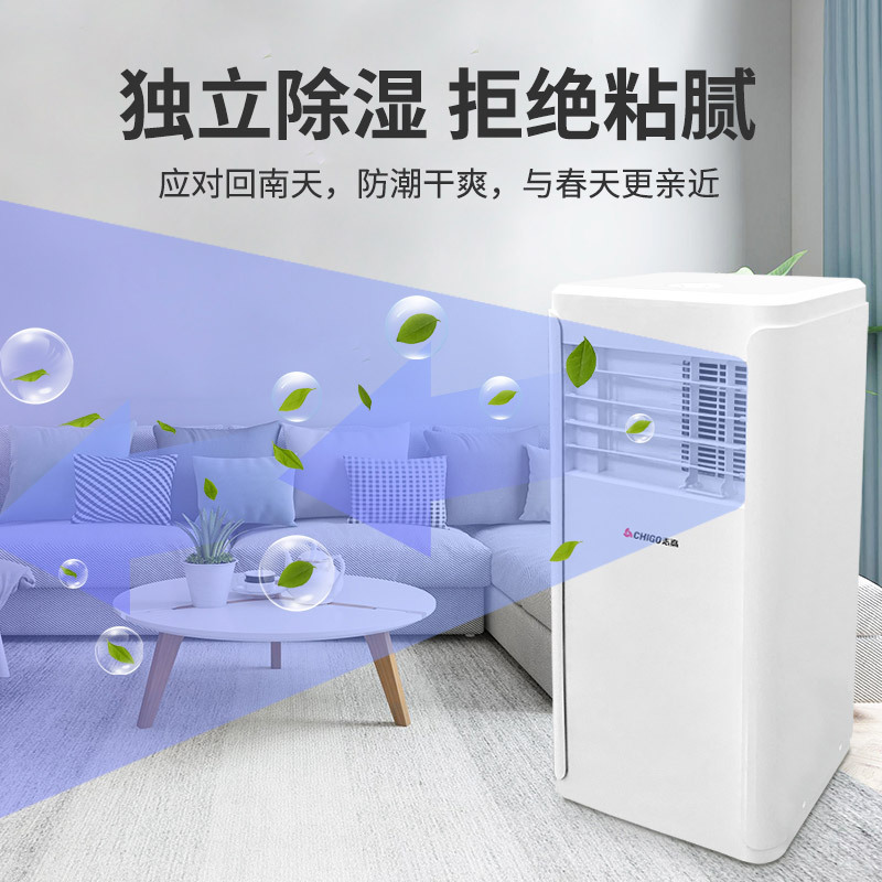 chigo mobile air conditioner without outdoor condenser household small air conditioning hot and cold dual-use single cooling and heating vertical mobile air conditioner all-in-one machine Application Scenario