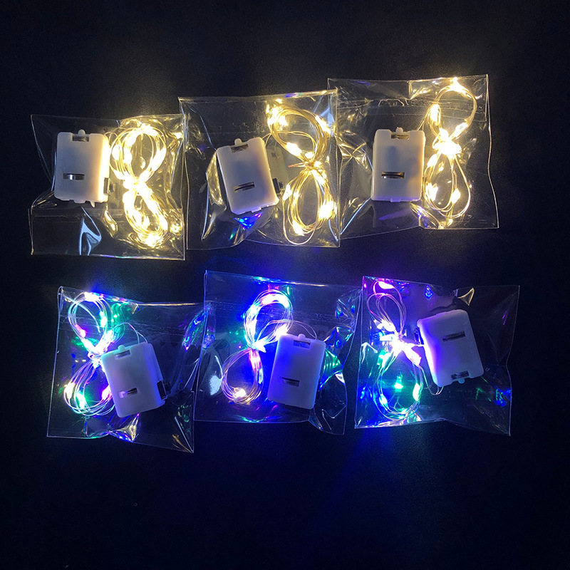 led small white box lighting chain atmosphere decorative light bouquet light strip three-gear flash string small lighting chain small light strip Specification drawing