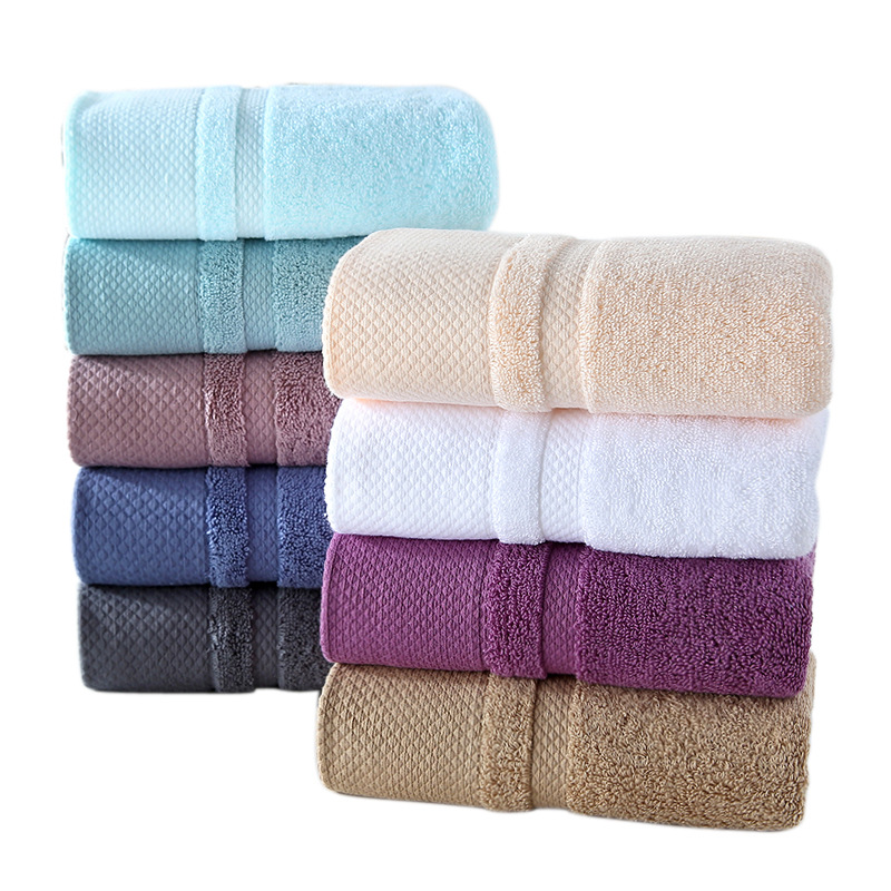 towel cotton thickened adult washing face 120g long-staple cotton hotel all cotton soft absorbent logo wholesale Item Picture
