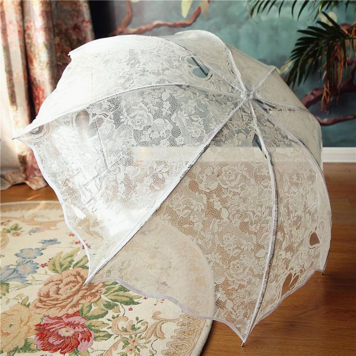 factory direct supply transparent self-opening umbrella 8 bone automatic fresh triple folding umbrella advertising umbrella gift umbrella logo printing details Picture