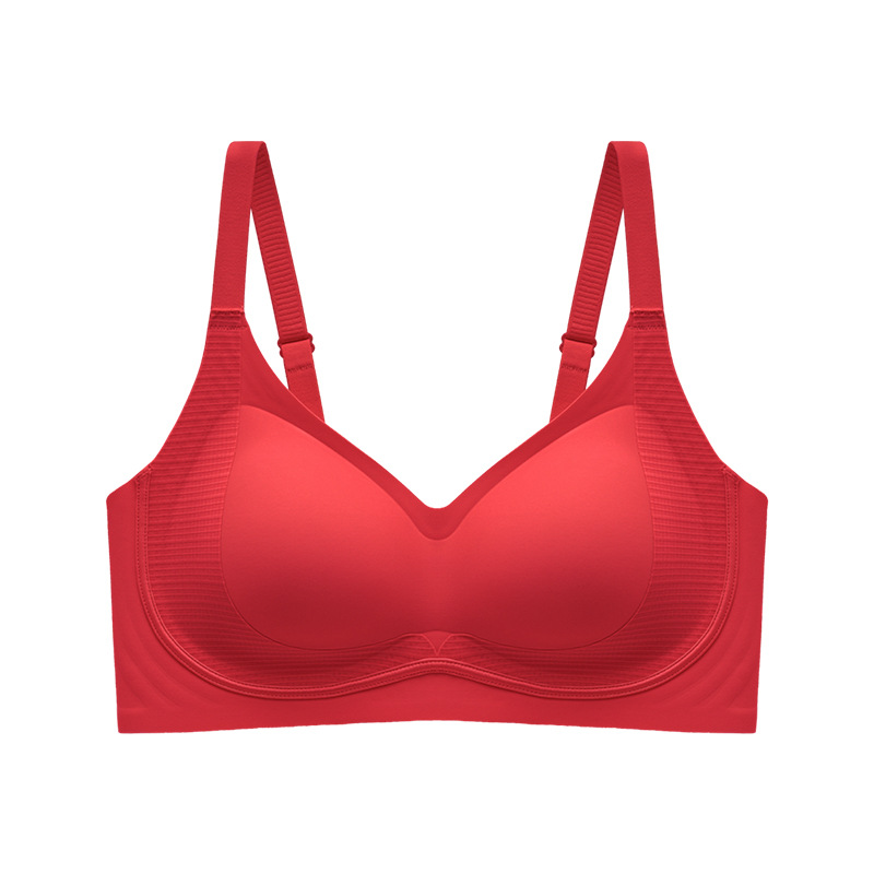 anti-gravity seamless underwear women's small chest push up breast holding anti-sagging fixed cup summer thin women's bra full figure