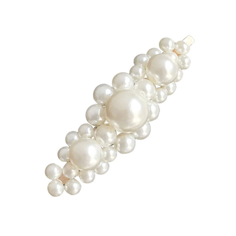 korean ins pearl barrettes female online influencer girl side clip word clip simple hair clip bb clip clip top clip headdress Item Picture