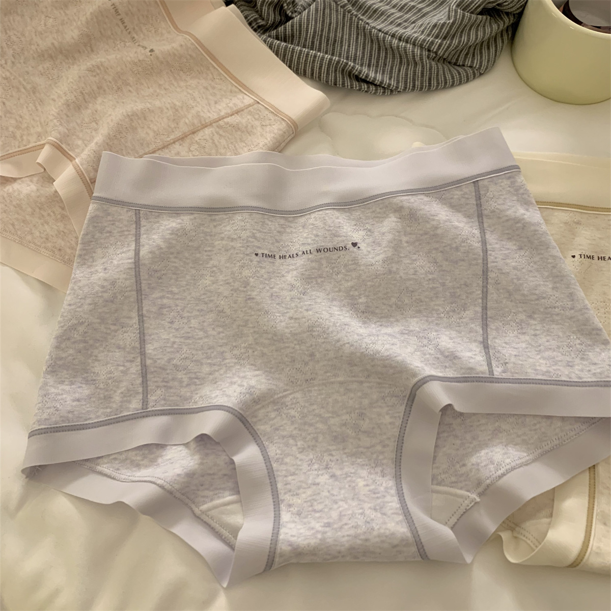"no eight" [free rhythm] girls' boxers women's safety panties women's pure cotton antibacterial Item Picture