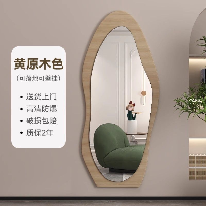 zhonggu full-length mirror household floor mirror internet celebrity special-shaped mirror wall hanging high sense dressing mirror bedroom fitting mirror Application Scenario