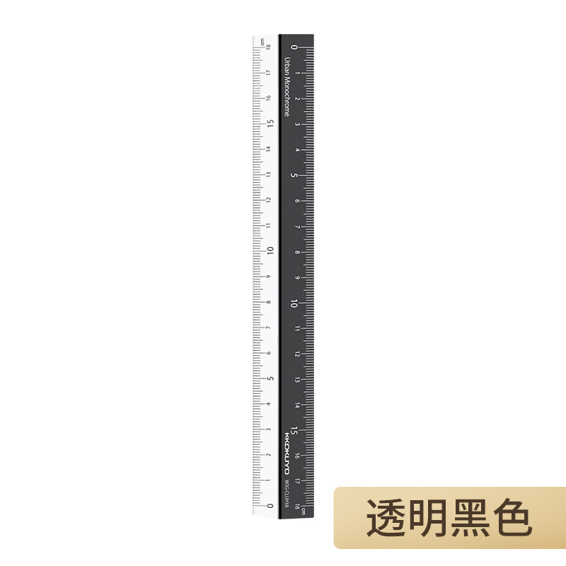 japanese kokuyo folding aluminum ruler transparent ruler portable metal stainless steel ruler for students Specification drawing