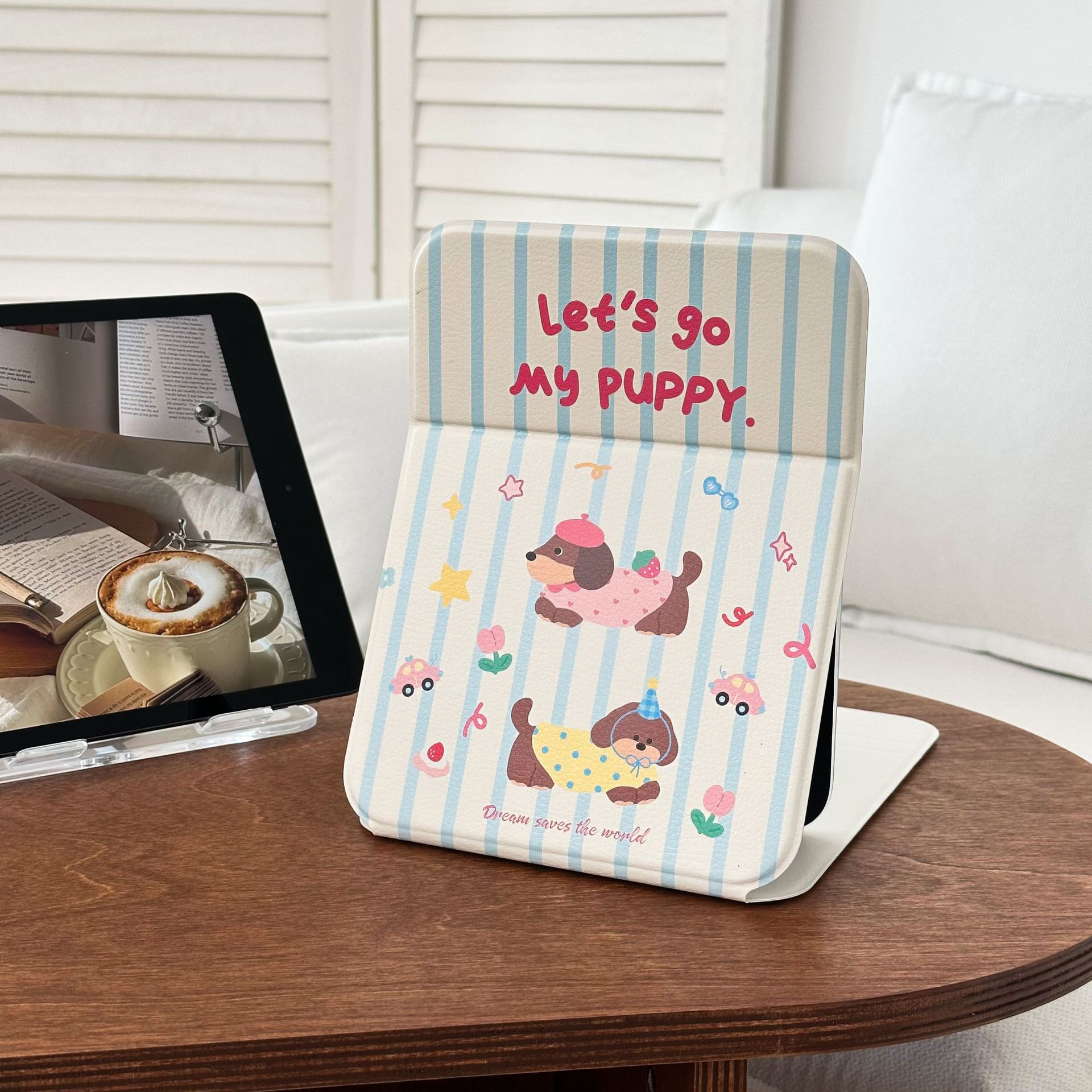 sausage puppy makeup mirror cute folding mirror student good-looking hd office desk surface panel table mirror Specification drawing