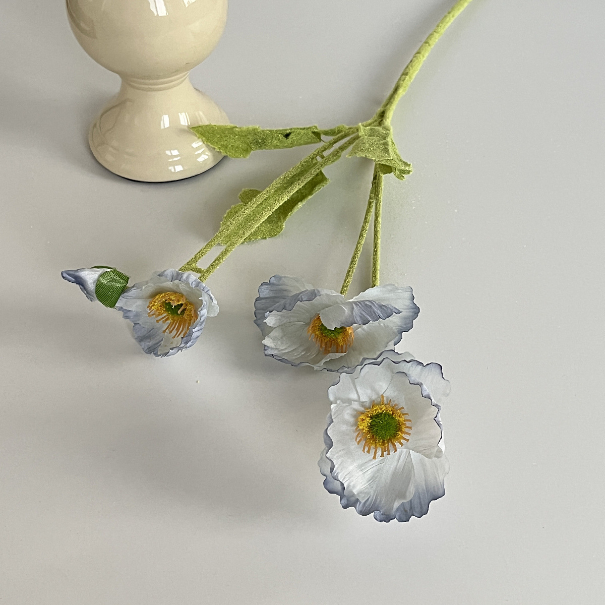 flocking yu meiren emulational flower and silk flower poppy flower internet celebrity fake flower wedding wedding hall home decoration photography props full figure