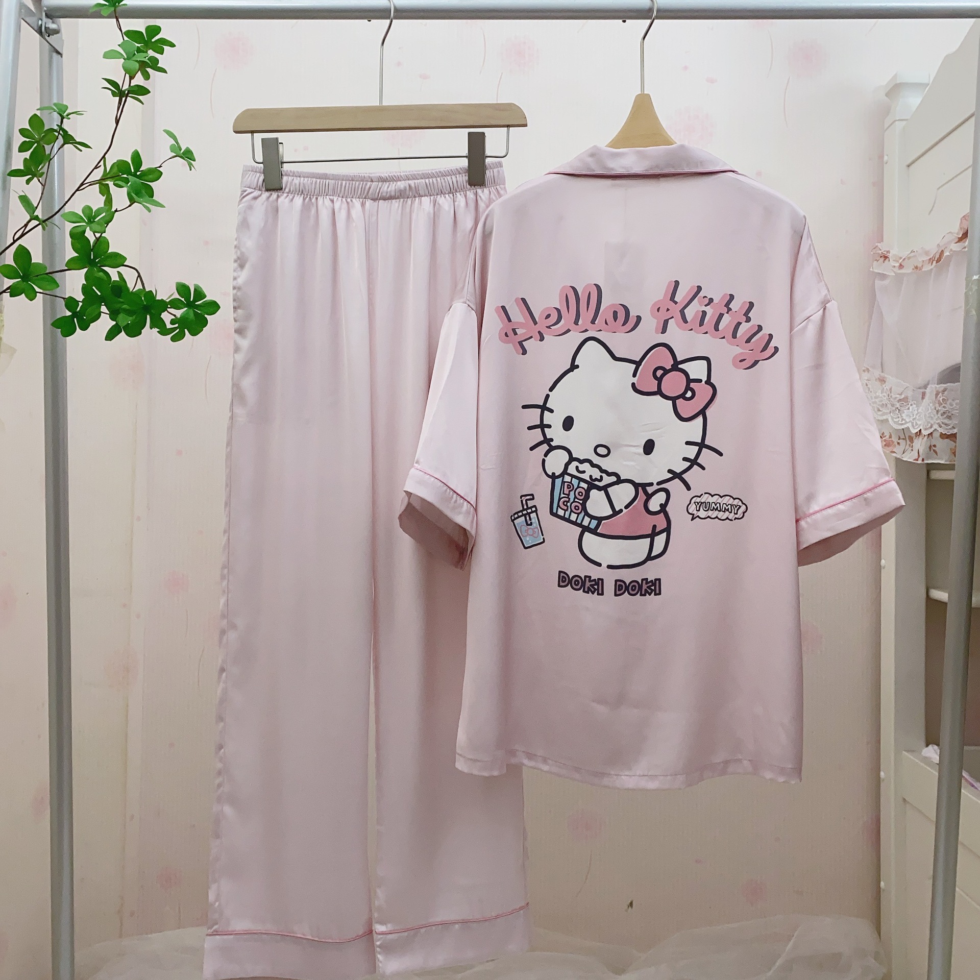 fruit shell same pajamas women's 2025 spring and autumn new cute cotton striped  long sleeve homewear suit for women Item Picture