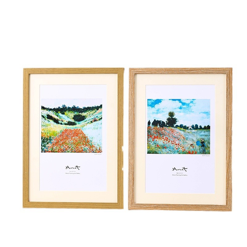 simple photo frame mounted picture frame wall-mounted a3-inch 16-inch table a4-inch 4-open 8k puzzle frame creative photo wall wooden Item Picture