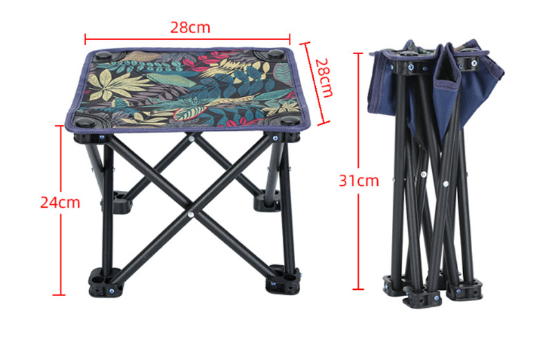 camping chair picnic fishing folding fishing chair portable outdoor supplies lightweight egg roll table outdoor folding chair details Picture