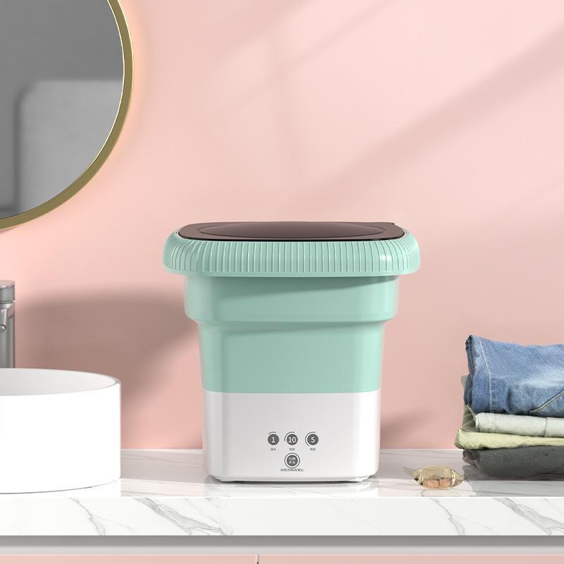 cross-border folding mini blue light student dormitory dedicated washing integrated baby underclothes socks automatic washing machine Item Picture