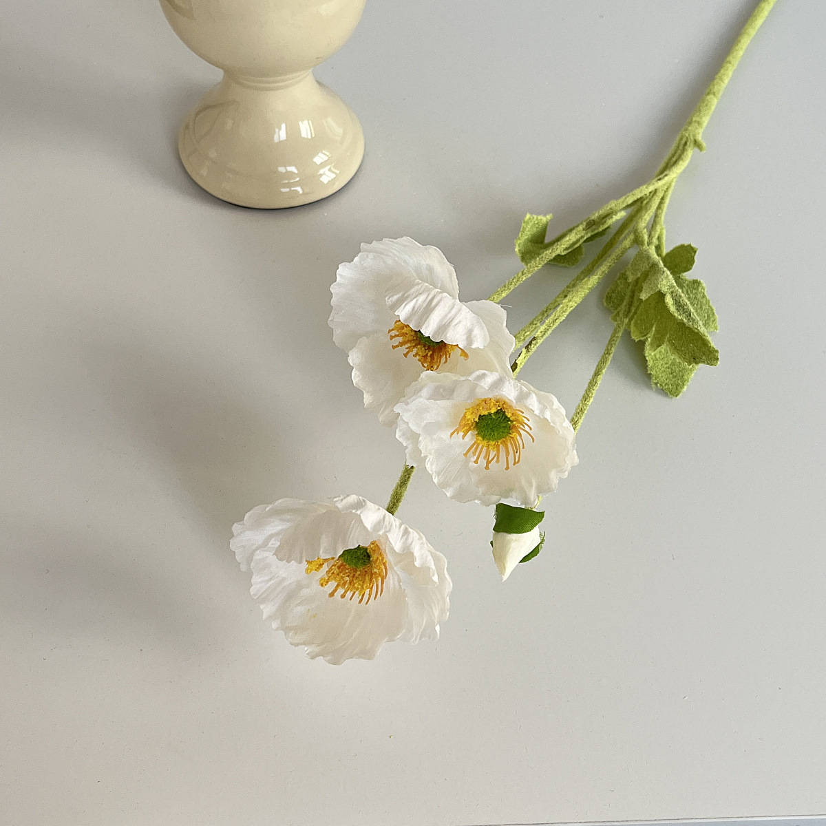 flocking yu meiren emulational flower and silk flower poppy flower internet celebrity fake flower wedding wedding hall home decoration photography props Item Picture