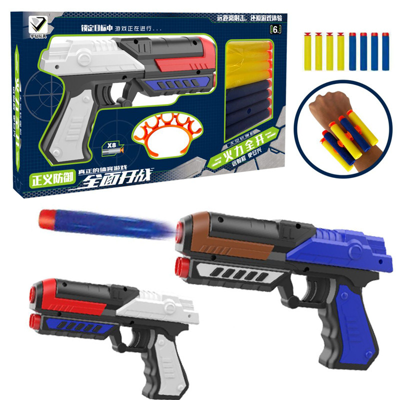 boy's toy m416 soft bullet gun 98k throw shell children's toy gun chicken shooting model large gift box gift Item Picture