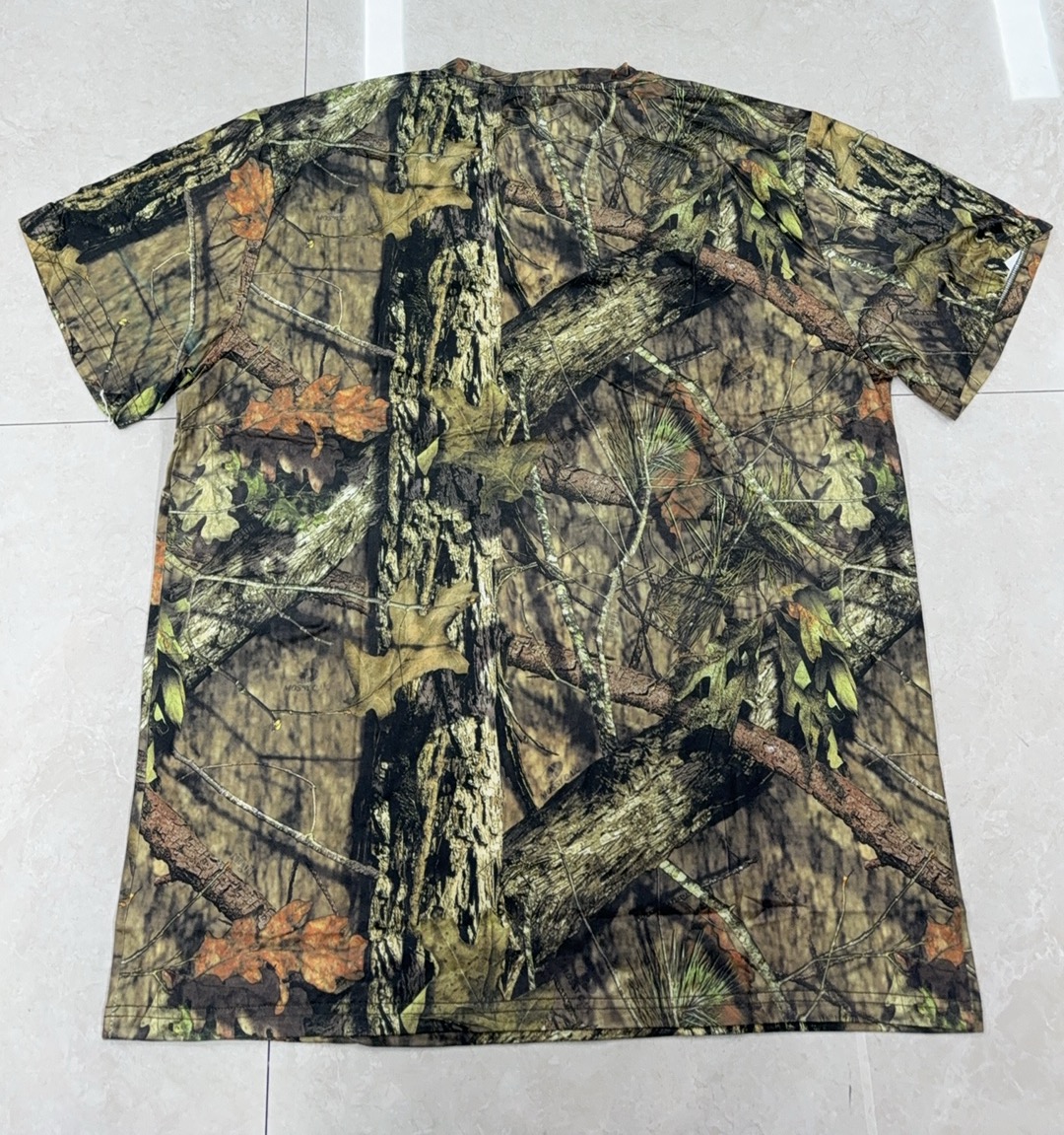 New men's casual sports camouflage round-neck short-sleeved European and American style sun protection quick-drying outdoor fishing and hiking T-shirt Specification image