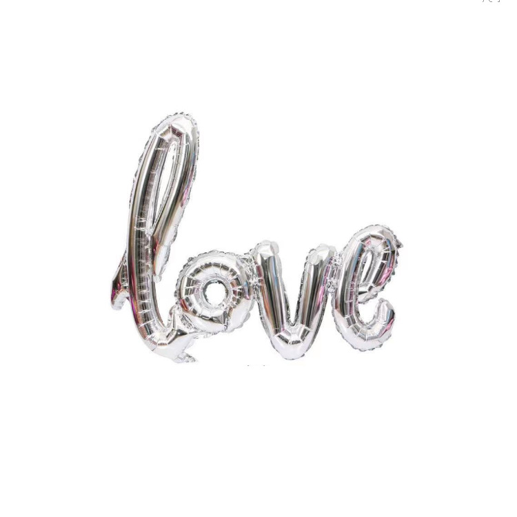 one-piece love aluminum balloon large and small sizes letter balloon valentine's day confession proposal birthday wedding decoration full figure