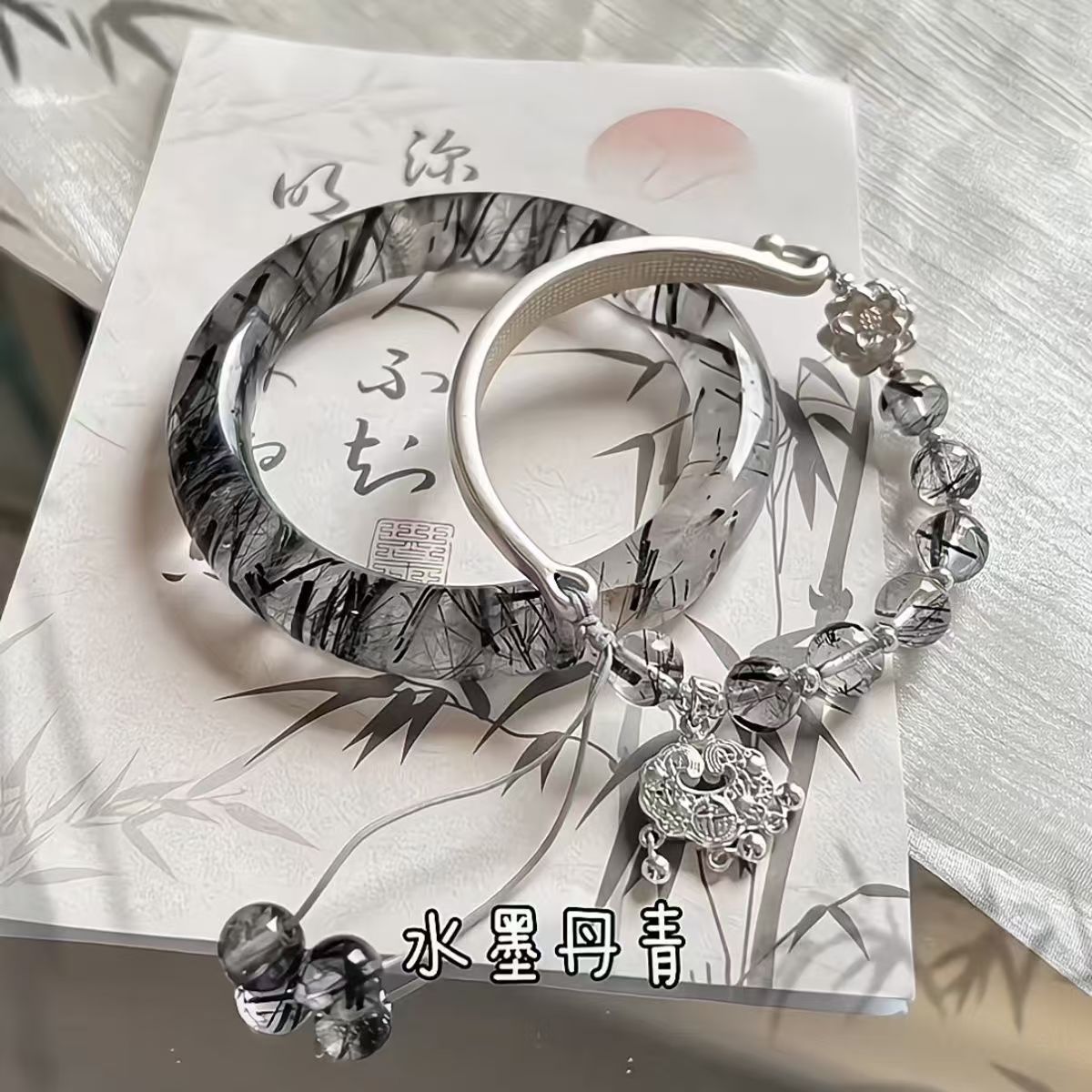 new chinese style fox bracelet safety lock tassel bracelet female niche popular bracelet ancient style cold bracelet details Picture