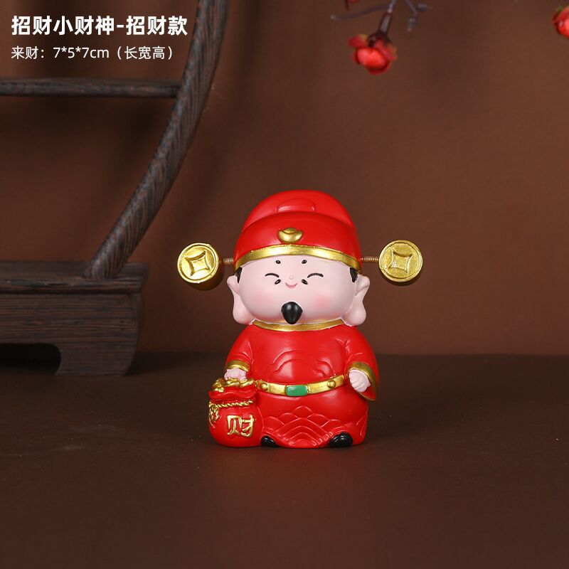 hot-selling new arrival little god of wealth decoration lucky home decoration resin crafts 2026 new year gift wholesale Item Picture