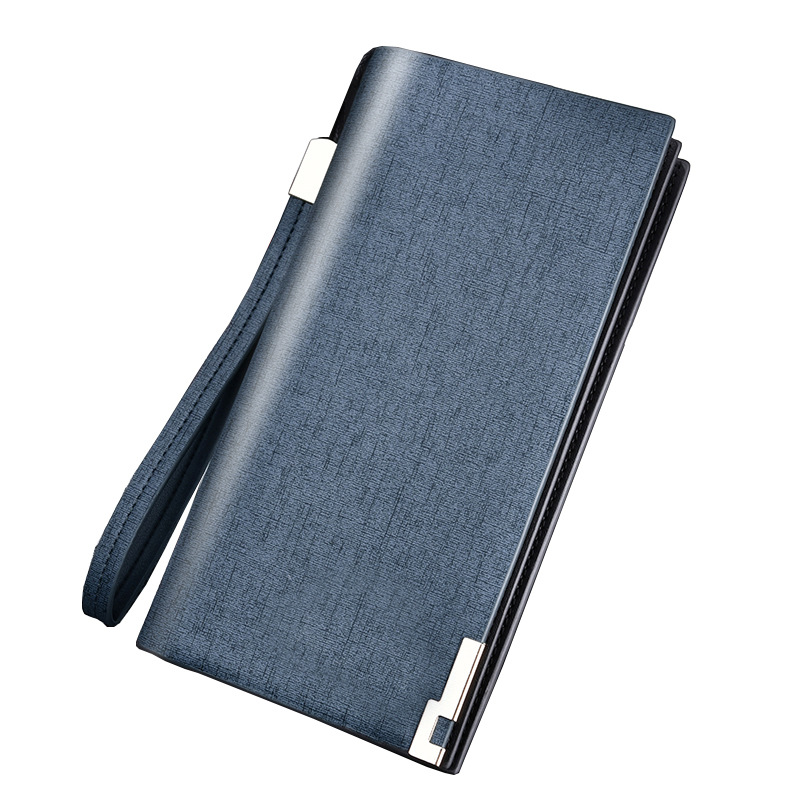 hengsheng men's long wallet multifunctional zipper clutch european and american men's handbag wholesale factory direct supply details Picture
