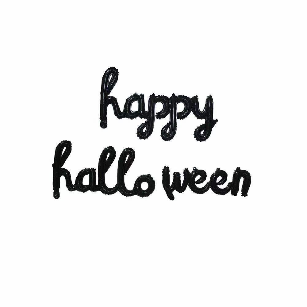 halloween one-piece letter aluminum balloon ragged cloth decoration package layout gradient props coffee shop bar details Picture