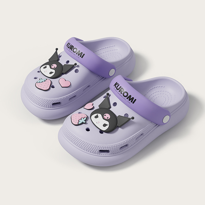 sanrio summer new children's hole shoes girls' princess beach shoes closed toe sandals soft bottom middle and big children slippers Application Scenario