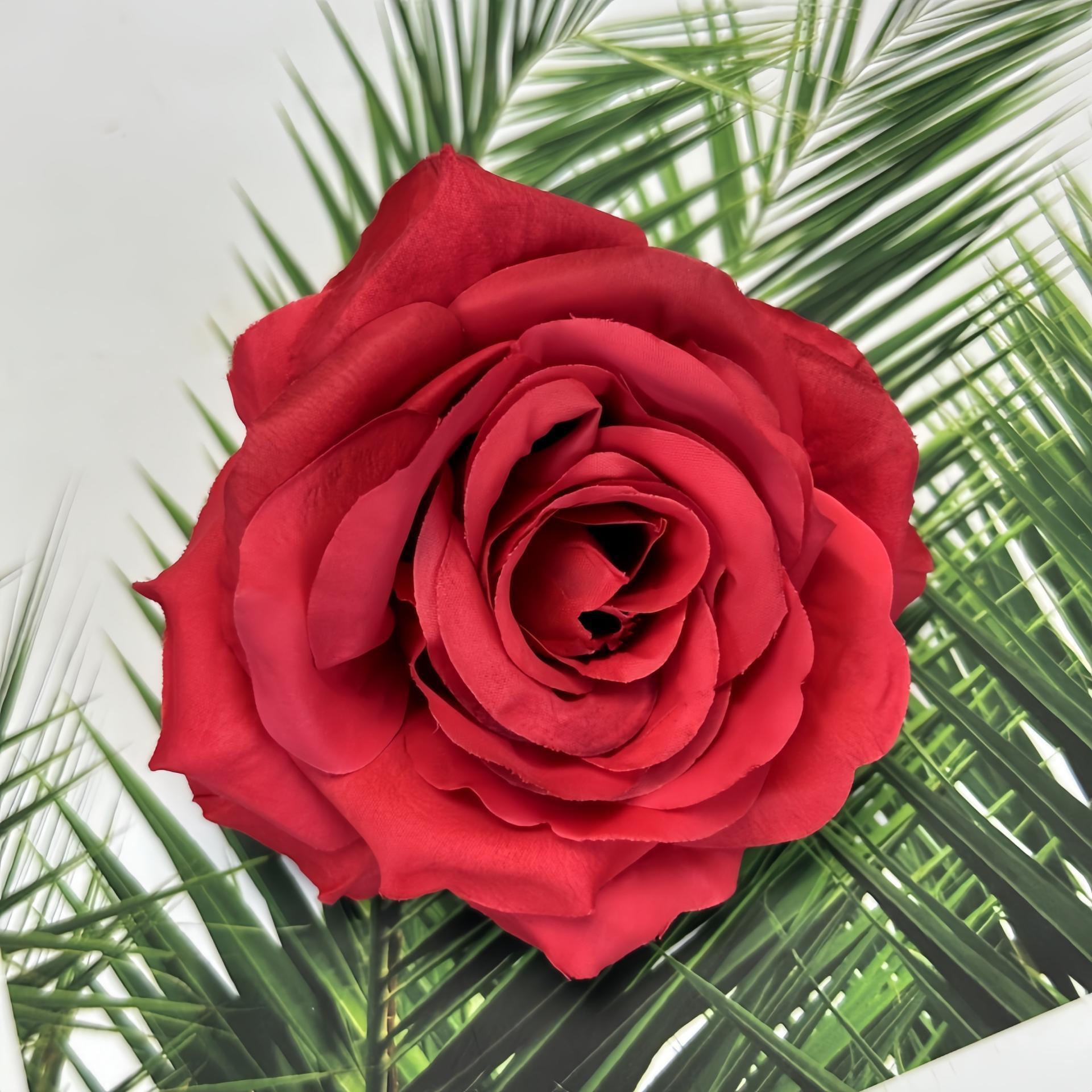simulation 10cm rose perianth 520 floral cake wedding decoration wedding car layout diy fake flower decoration wholesale Item Picture