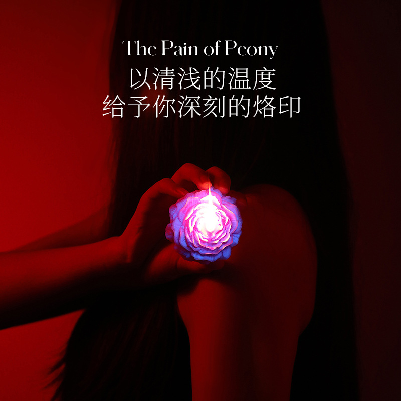 fluorescent luminous low temperature candles wax drip soy wax aromatherapy gradient rose peony sentiment gift Application Scenario