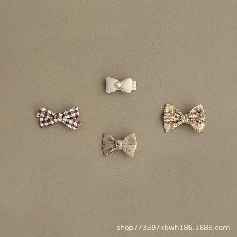 baby small hairclip cloth wrapper bang clip children's clip does not hurt hair babies' headwear girls hair accessories infant hairpin details Picture