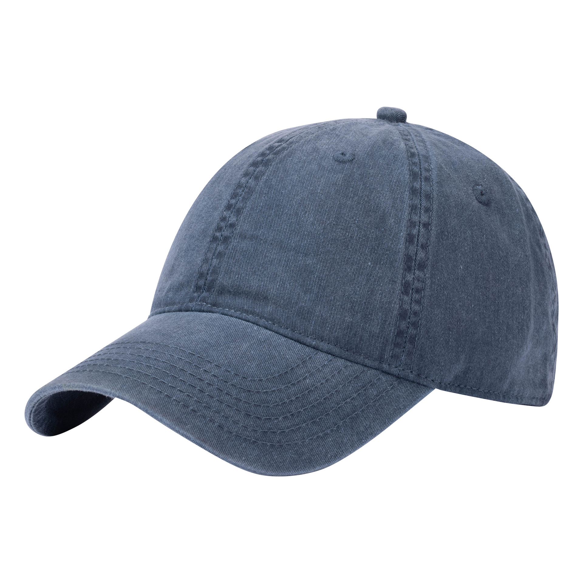 solid color niche american retro washed distressed baseball cap cross-border european and american light board peaked cap sun protection for men and women hat full figure