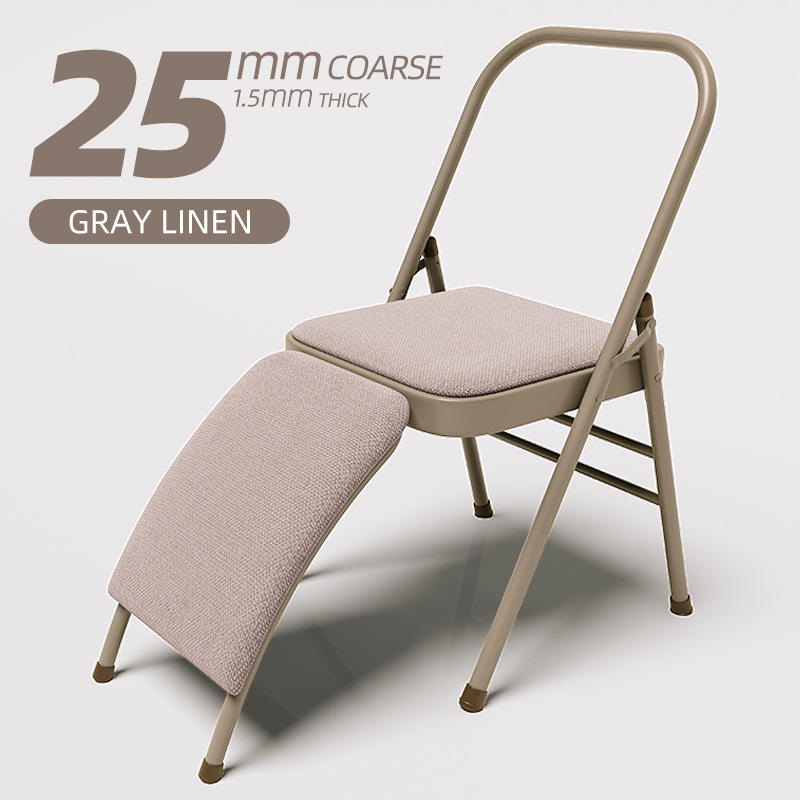 widened yoga chair iyengar professional auxiliary chair bold reinforced folding chair yoga sub-auxiliary stool yoga Application Scenario