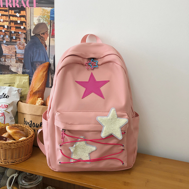 schoolbag backpack female ins minority fashion travel lightweight and large capacity leisure all-match new trend student backpack full figure
